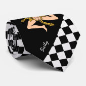 Scheckte sizilianische Krawatte, Sizilianischer Fl Krawatte (Gerollt)