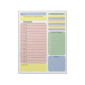 Schedule To Do Planner Checklist Organising Notes Notizblock (Rotiert)