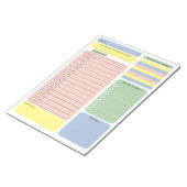Schedule To Do Planner Checklist Organising Notes Notizblock (angewinkelt)