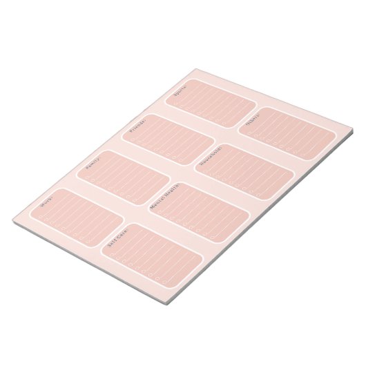 Schedule To Do Planner Checklist Organising Notes Notizblock (angewinkelt)