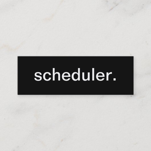 Scheduler-Visitenkarte Mini Visitenkarte (Vorderseite)