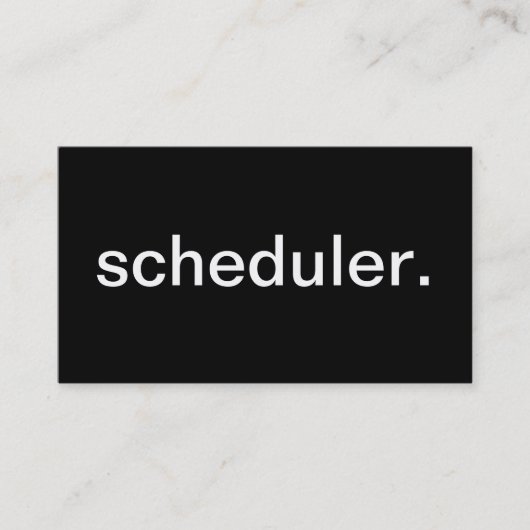 Scheduler-Visitenkarte Visitenkarte (Vorderseite)