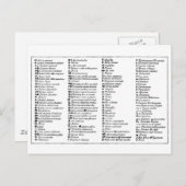 Scheeles alchemistische Symbole Postkarte (Vorne/Hinten)