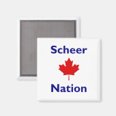 Scheer Nation Canada Election Red Maple Leaf Color Magnet (Vorderseite/Rückseite)