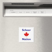 Scheer Nation Canada Election Red Maple Leaf Color Magnet (In Situ (Geschirrspüler))
