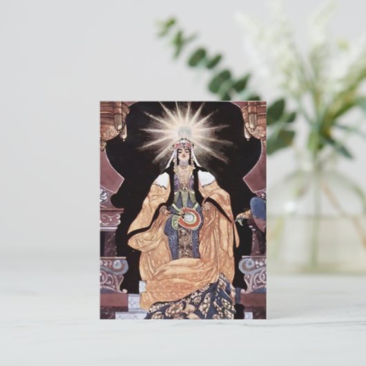 "Scheherazade Kneels Before King" von René Bull Postkarte (Stehend Vorderseite)