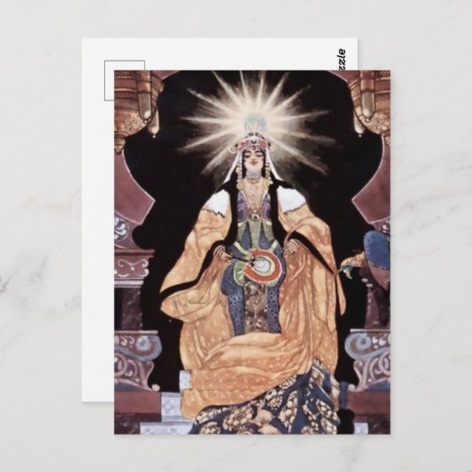 "Scheherazade Kneels Before King" von René Bull Postkarte (Vorne/Hinten)