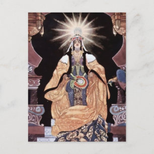 „Scheherazade kniet vor dem König“ von René Bull Postkarte