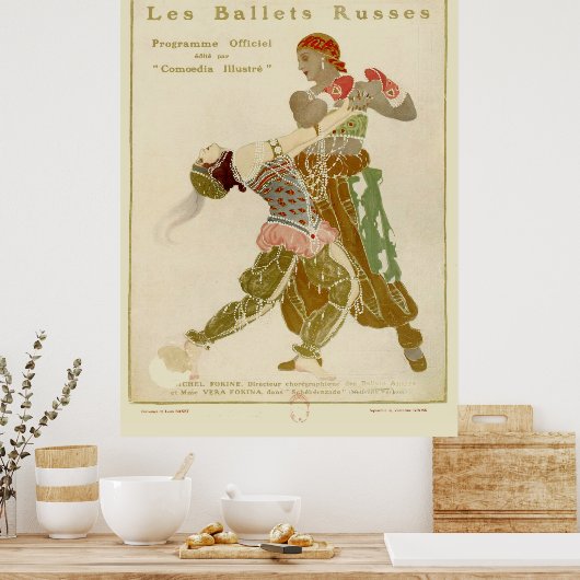 Schéhérazade, Léon Bakst und die Ballets Russes Poster (Küche)