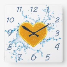 Scheibe der Herz-Förmigen Orange