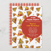 Scheibe der Pizza-Einladung Einladung (Vorne/Hinten)