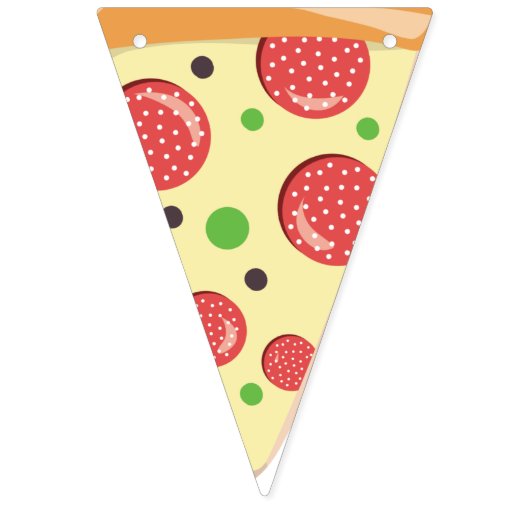 Scheibe der Pizza Wimpelkette (Zweite Fahne)