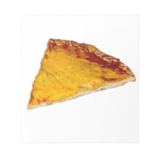 Scheibe Pizza Notizblock (Vorderseite)