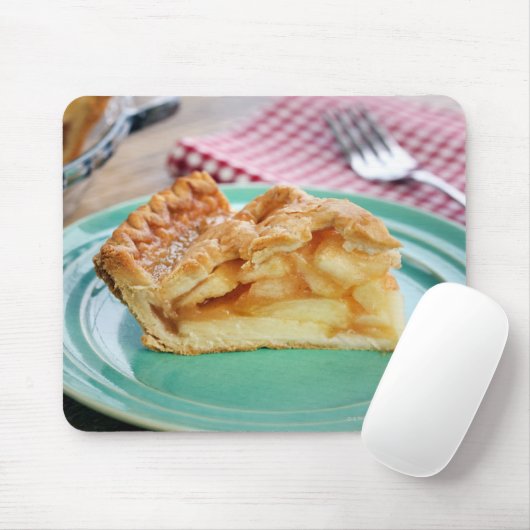 Scheibe von frisch gebackenem Apfelkuchen Mousepad (Mit Mouse)