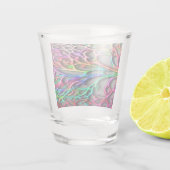 Scheiben - Abstrakte Zweige #45 Schnapsglas (Rückseite)