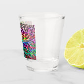 Scheiben - Abstrakte Zweige #45 Schnapsglas (Rechts)
