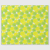 Scheiben aus Limonem Obst und Zitronenfrüchten Geschenkpapier (Flach)