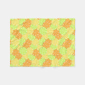 Scheiben aus Orange, Zitrone, Limon. Fleecedecke (Vorderseite (Horizontal))