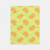 Scheiben aus Orange, Zitrone, Limon. Fleecedecke (Vorderseite)