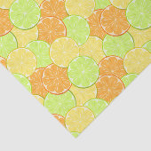Scheiben aus Orange, Zitrone, Limon Seidenpapier (Ausschnitt)
