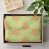 Scheiben aus Orange, Zitrone, Limon Seidenpapier (Geschenk)