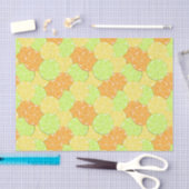 Scheiben aus Orange, Zitrone, Limon Seidenpapier (Handwerk)