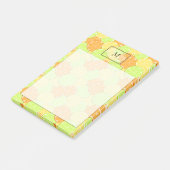 Scheiben aus Orange, Zitrone, Limone Noten Post-it Klebezettel (angewinkelt)