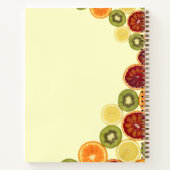 Scheiben aus verschiedenen frischen Früchten Noteb Notizblock (Rückseite)