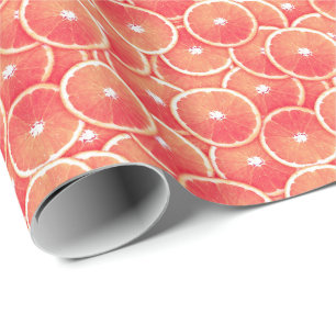 Scheiben der rosa Pampelmuse Geschenkpapier