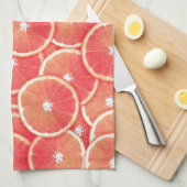 Scheiben der rosa Pampelmuse Handtuch (Viertel Falte)