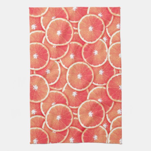 Scheiben der rosa Pampelmuse Handtuch (Vertikal)