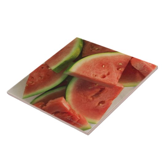 Scheiben der Wassermelone Fliese (Seite)