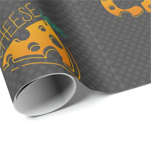 Scheiben des Käses Geschenkpapier (Rolleneckpunkt)