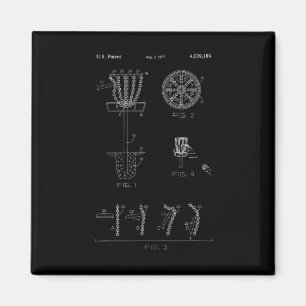 Scheiben-Golf-Korbbziel-Patentdesign - Frolf Magnet