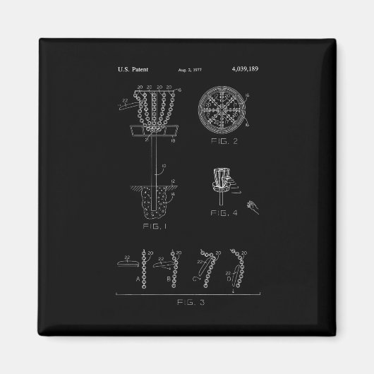 Scheiben-Golf-Korbbziel-Patentdesign - Frolf Magnet (Vorne)