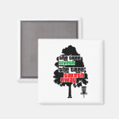 Scheiben Golf Witzige Disc-Sportarten Baum Icon Ar Magnet (Vorderseite/Rückseite)