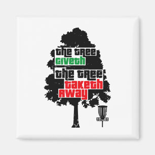 Scheiben Golf Witzige Disc-Sportarten Baum Icon Ar Magnet