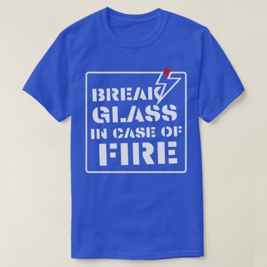 Scheiben im Brandfall T-Shirt (Design vorne)