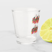 Scheiben : Tropische Blume Schnapsglas (Links)