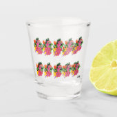 Scheiben : Tropische Blume Schnapsglas (Vorderseite)