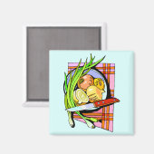 Scheiben und Kartoffeln Magnet (Vorderseite/Rückseite)