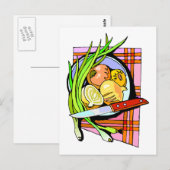 Scheiben und Kartoffeln Postkarte (Vorne/Hinten)