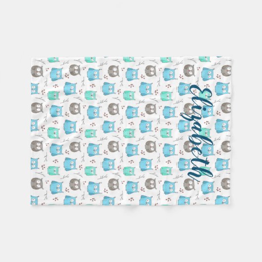 Scheiben und Zweige Muster Fleece-Scheiben Fleecedecke (Vorderseite (Horizontal))