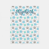 Scheiben und Zweige Muster Fleece-Scheiben Fleecedecke (Vorderseite)