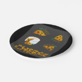 Scheiben von Käsepapier-Tellern Pappteller (Schrägansicht)