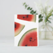 Scheiben von Watermelon Postkarte (Stehend Vorderseite)