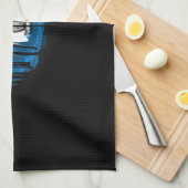 ScheibenGolf in den Wald Langschlauch Geschirrtuch (Viertel Falte)