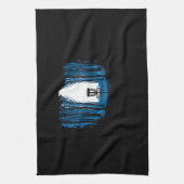 ScheibenGolf in den Wald Langschlauch Geschirrtuch (Vertikal)