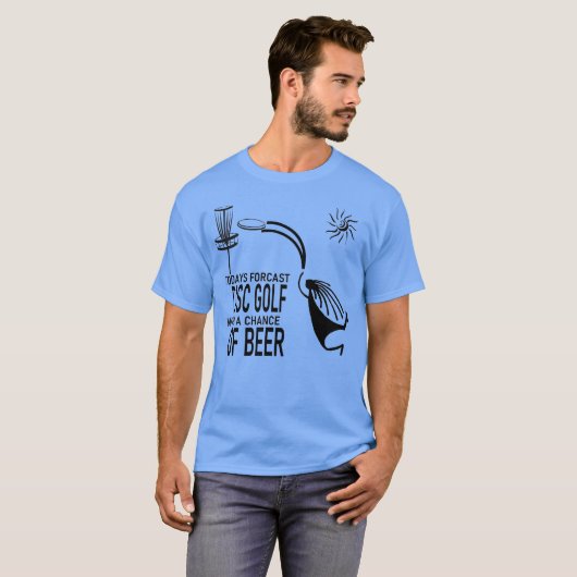 ScheibenGolf und Bier Herren  T-Shirt (Vorne ganz)