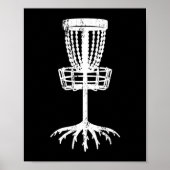 Scheibengolf-Zielbaum-Korbwaldwaldwaldwald Poster (Vorne)